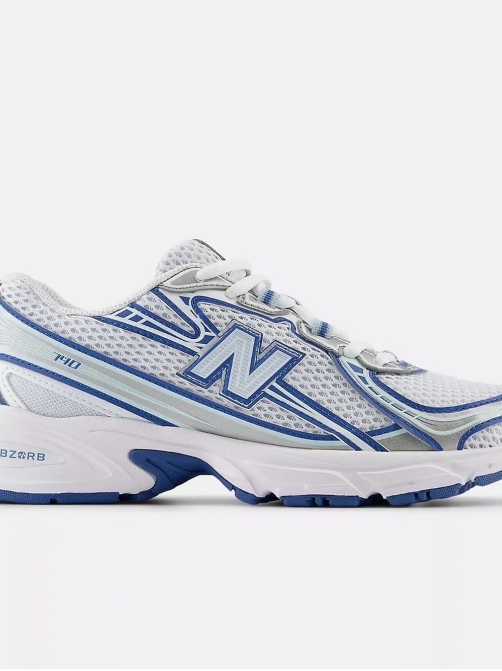 New Balance Women’s White and Blue Mesh Running Sneakers